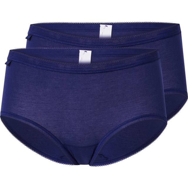 Sloggi Pack of 2 Midi Briefs - Navy