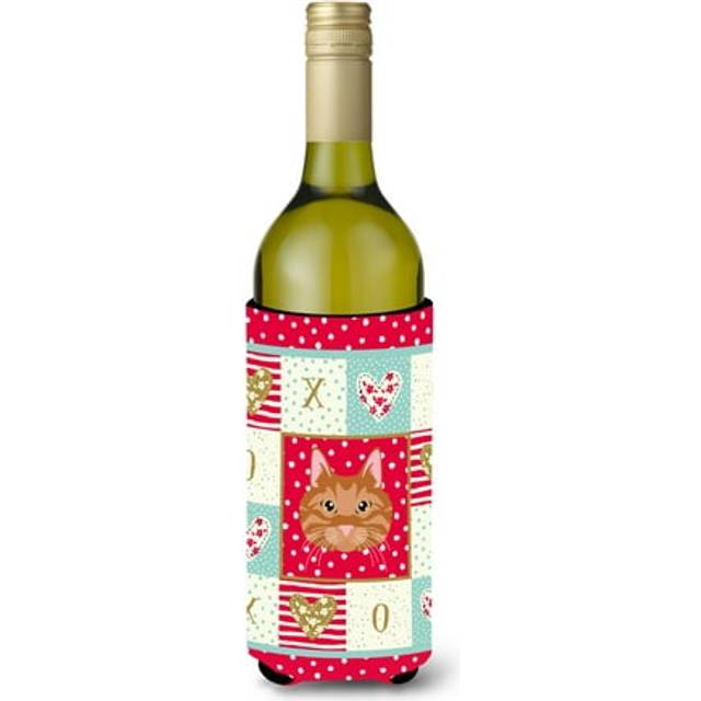 Caroline's Treasures CK5126LITERK Kurilian Bobtail Cat Wine Bottle Hugger cold-beverage-koozies  750 ml  Multicolor