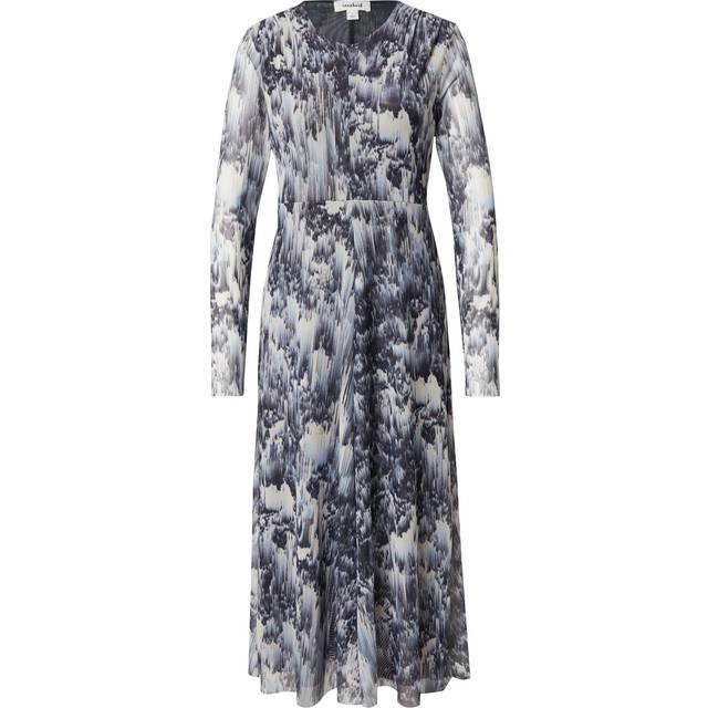 Soaked In Luxury Hartley Mesh Maxi Dress, Dark Navy/Multi