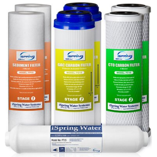 iSpring F7-GAC for Standard 5-Stage Reverse Osmosis RO Systems 1-Year