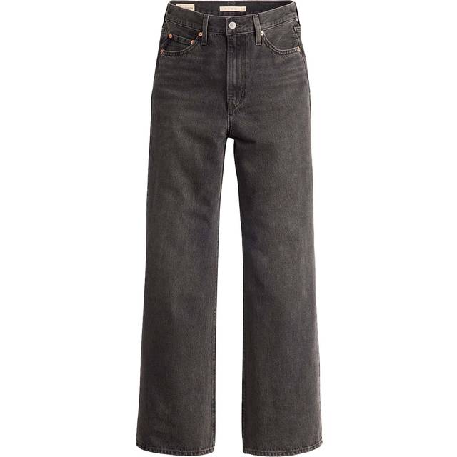 Levi's Ribcage Wide Leg Jeans - Swipe Up Black, Black, Size 26, Inside Leg 30, Women -  inside leg 30,26
