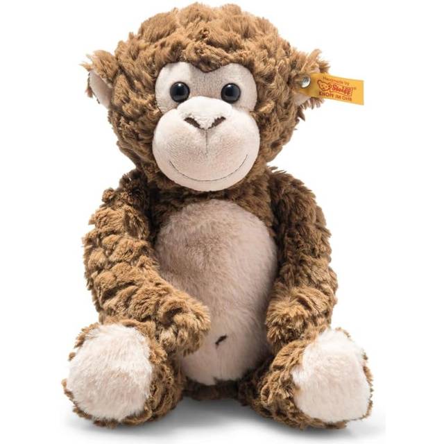 Steiff Bodo Apa 30 cm, plyschapa, mjuka Cuddly Friends, gosedjur för barn, av gosig mjuk plysch och mjuk och maskintvättbar, brun