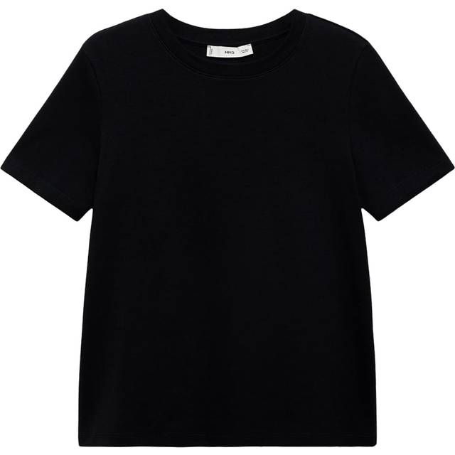 Mango Rita Short Sleeve T-Shirt, Black