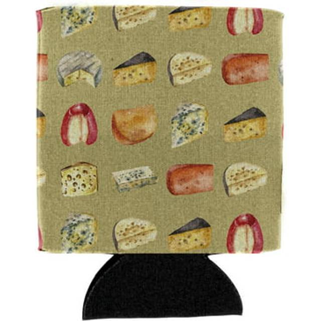 """""Caroline's Treasures Cheeses Can or Bottle Hugger  Can Hugger  Multicolor"""""