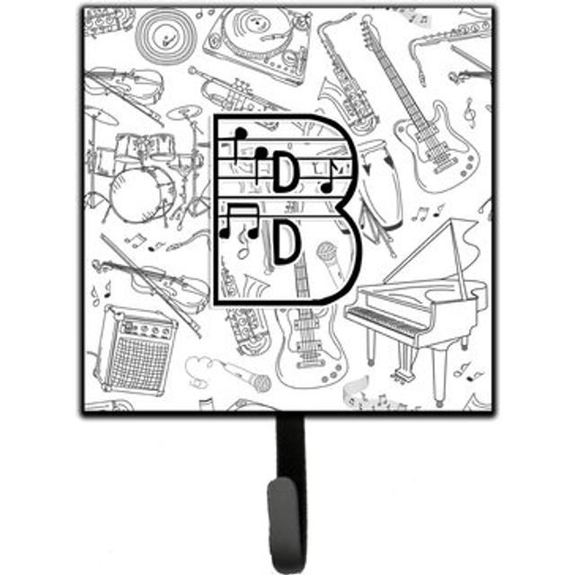 """""Caroline's Treasures CJ2007-BSH4 Letter B Musical Note Letters Leash or Key Holder  Small  Multicolor"""""