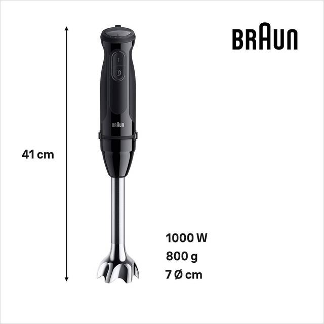 Braun MultiQuick 5 stavmixer med visp 1000 W, MQ50202M