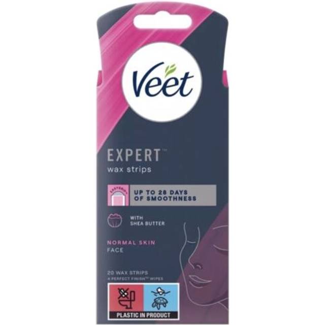 Veet Expert Cold Wax Strips Face Normal 20s