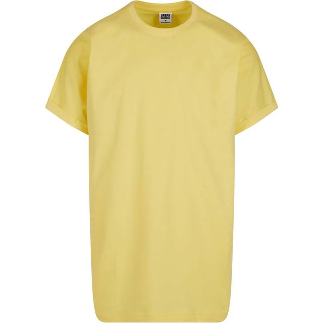 Longline lapel T-shirt Urban Classics - Jaune - XL