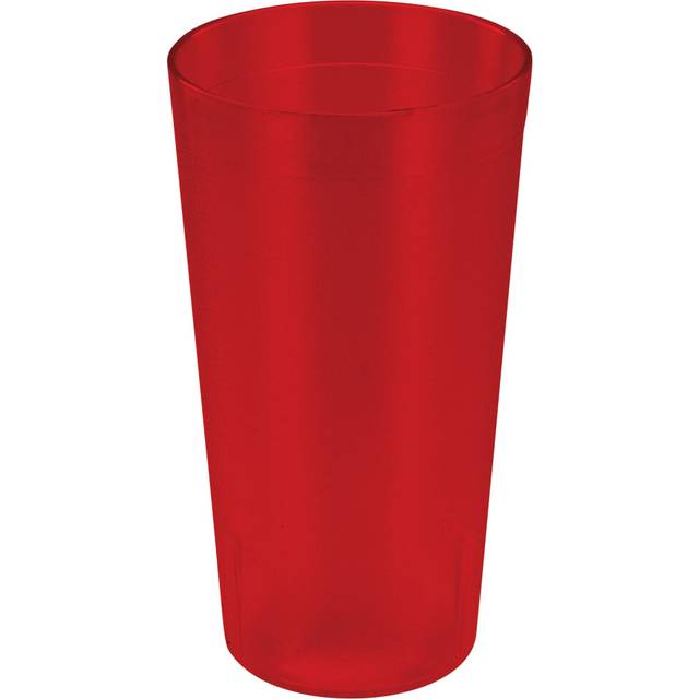 Winco Pebbled Tumblers  16-Ounce  Red ( Pack of 12 )