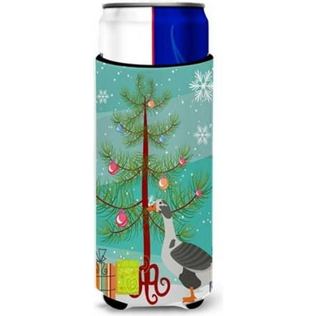 Caroline's Treasures West of England Goose Christmas Decorative Can Hugger  Slim  Multicolor