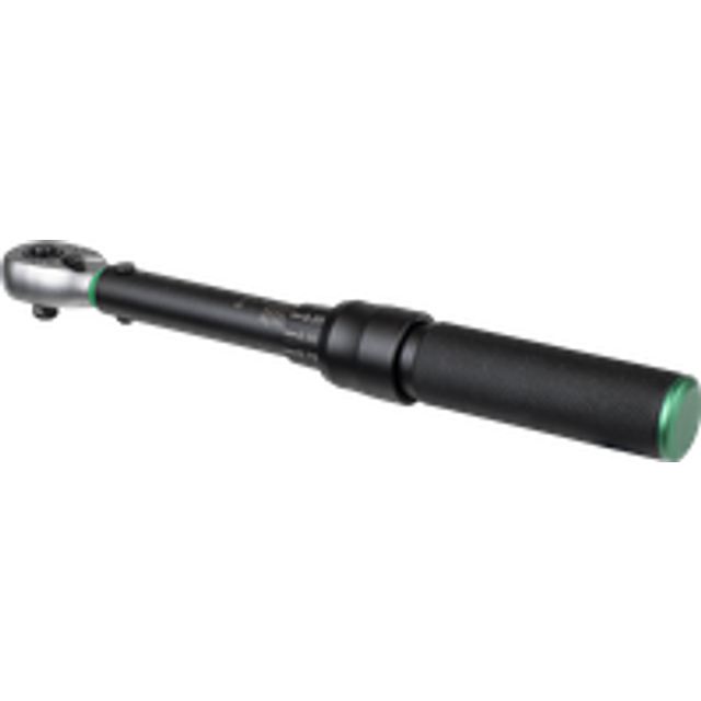 Torque wrench micrometer 1/4"sq drive calibrated 5-25nm - premier black
