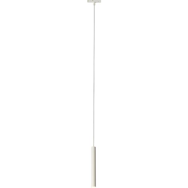 Modern White Pendant Light for 1-Phase Track System - Slimline Keno