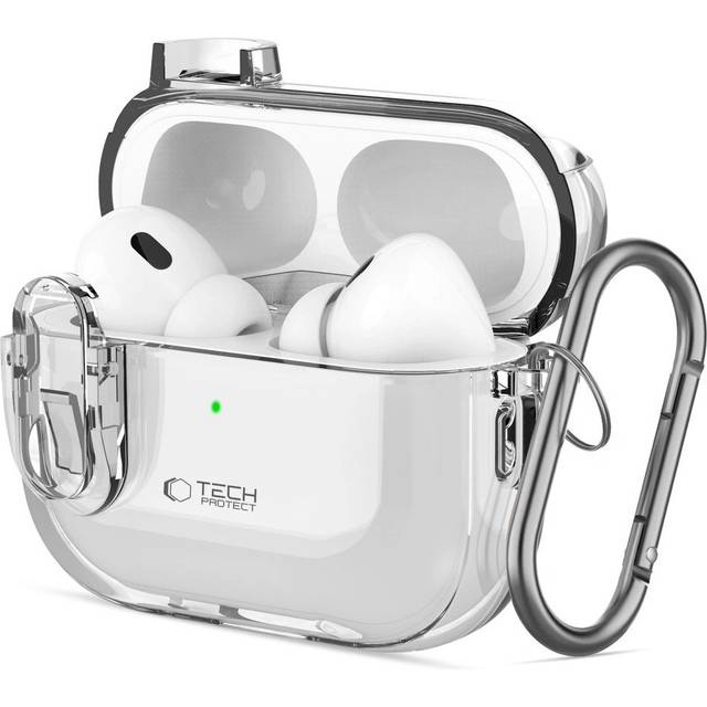 Tech-Protect Apple Airpods Pro 1/2 Skal Slim Hook - Clear