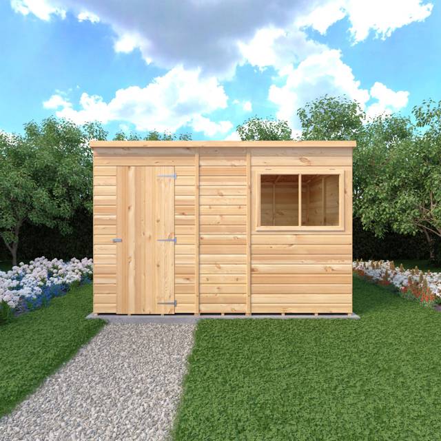 10x6 Shire Shiplap Pent Shed