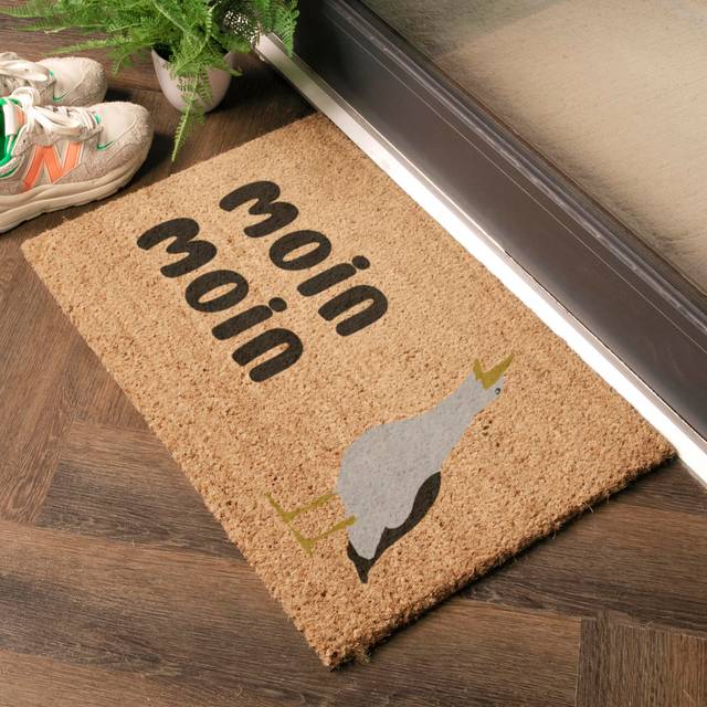 Birdwell W40 x L60cm Non-Slip Outdoor Door Mat - Brown (40cm W X 60cm L)