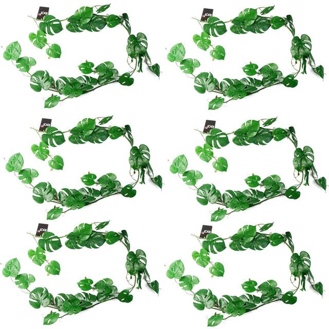 Leaf - 6 x 180cm Artificial Hanging Trailing Monstera Plant
