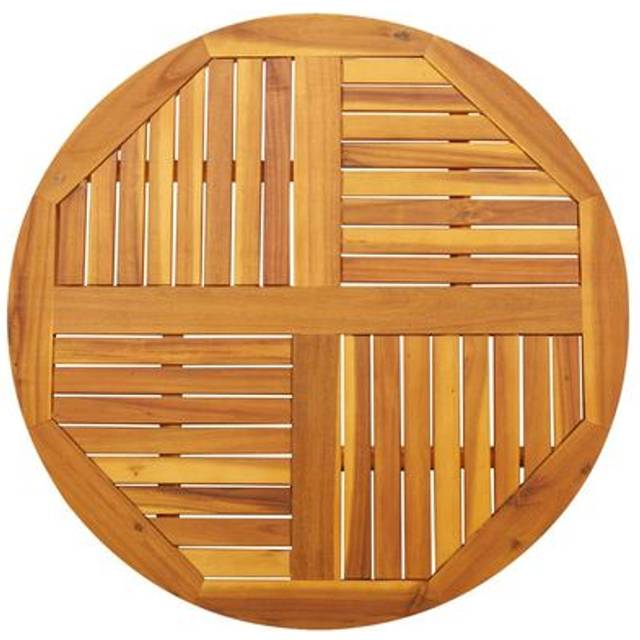 vidaXL Table Top Ø90x2.2 cm Round Solid Wood Acacia - Brown
