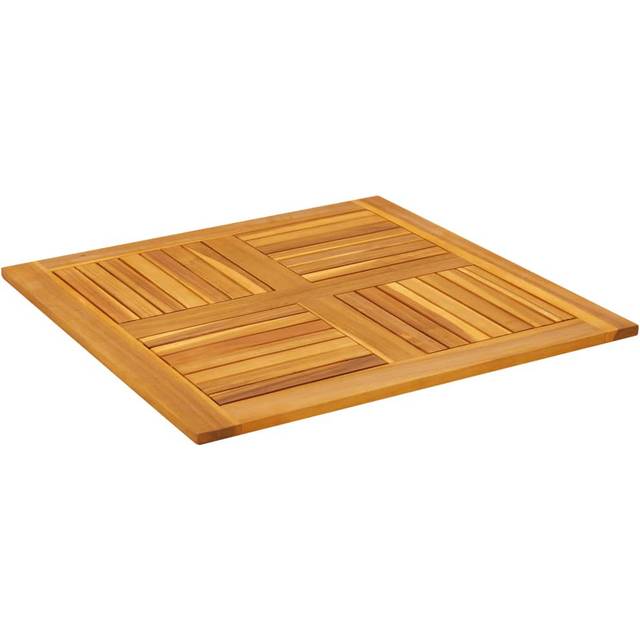 vidaXL Table Top 80x80x2.2 cm Square Solid Wood Acacia - Brown
