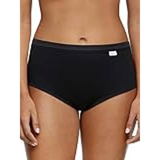 Cotton Comfort High Waist Brief - Black - 14