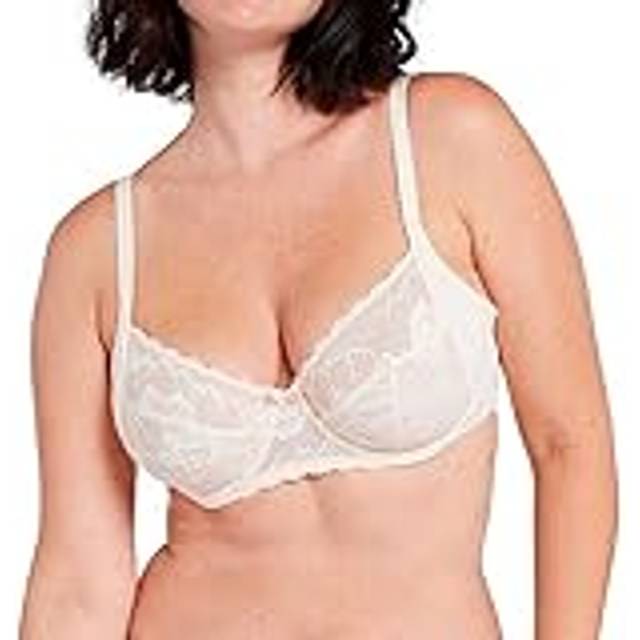 Capucine Full Cup Bra with Underwiring - ivory/pink - 40C