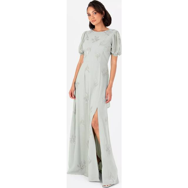 Maya Deluxe Beaded Floral Maxi Dress
