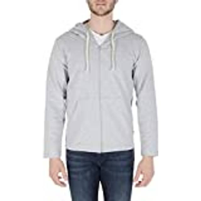 Versace 1969 Abbigliamento Sportivo Srl Milano Italia 19V69 Mens Hoodie Light Grey THOMAS Cotton - Size X-Large