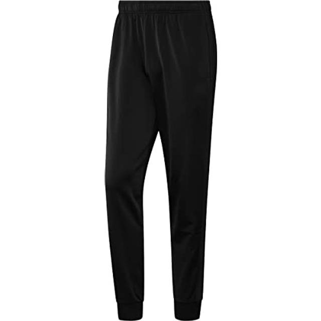 adidas Men's Big Essentials Warm-Up Slim Tapered 3-Stripes Tracksuit Bottoms  Black/Black  XX-Large/Tall