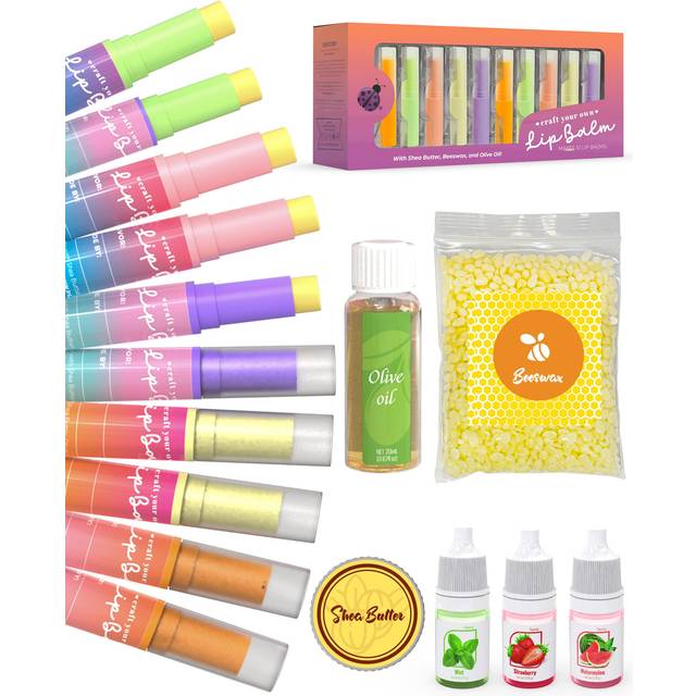 Purple Ladybug Lip Balm Making Kit for Girls Age 8+ - Girls Birthday Presents - Easter Gifts for Kids - Great 8 9 11 Year Old Girl Gifts & Gifts for
