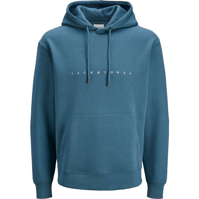 Jack & Jones Star Hoodie - Blue, Oceanview, Size S, Men