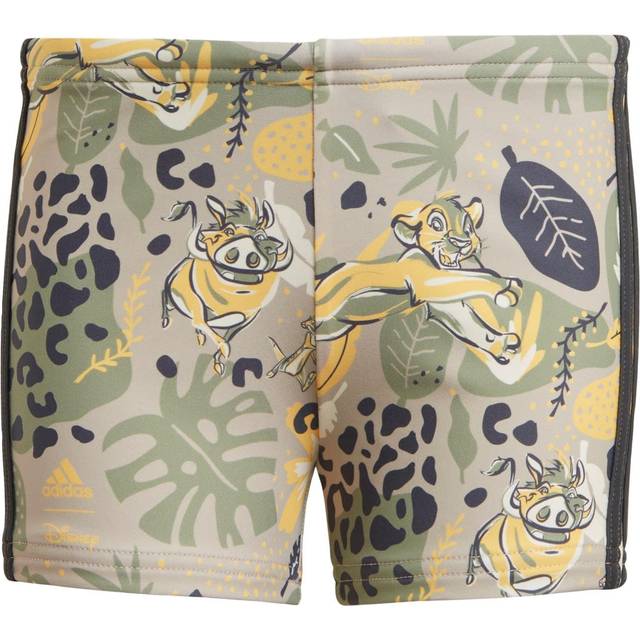 adidas x Disney Lion King Swim Boxers - Wonder Beige / Semi Spark / Tent Green / Carbon - 7-8Y