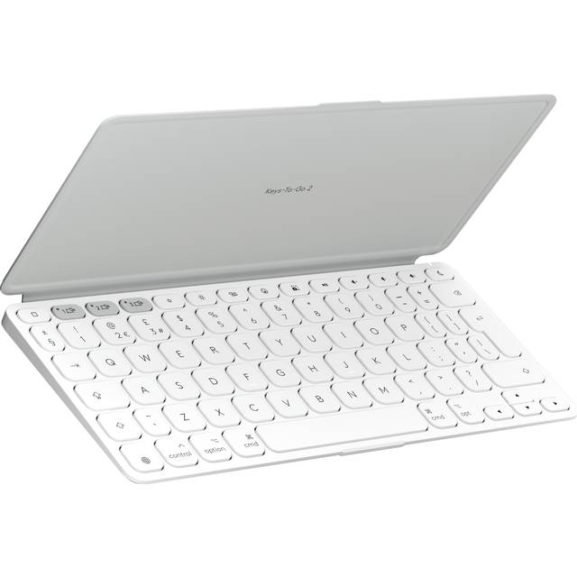 Logitech Keys-To-Go 2 – tangentbord för iPad in Pale Gray, UK English (Qwerty)