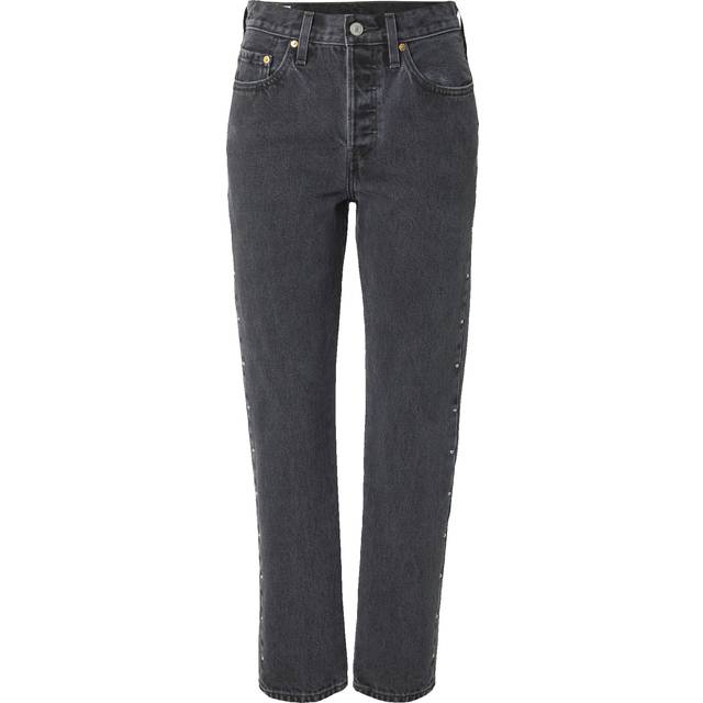 Washed Black 501® Straight Studded Jeans - Blue (32 30)
