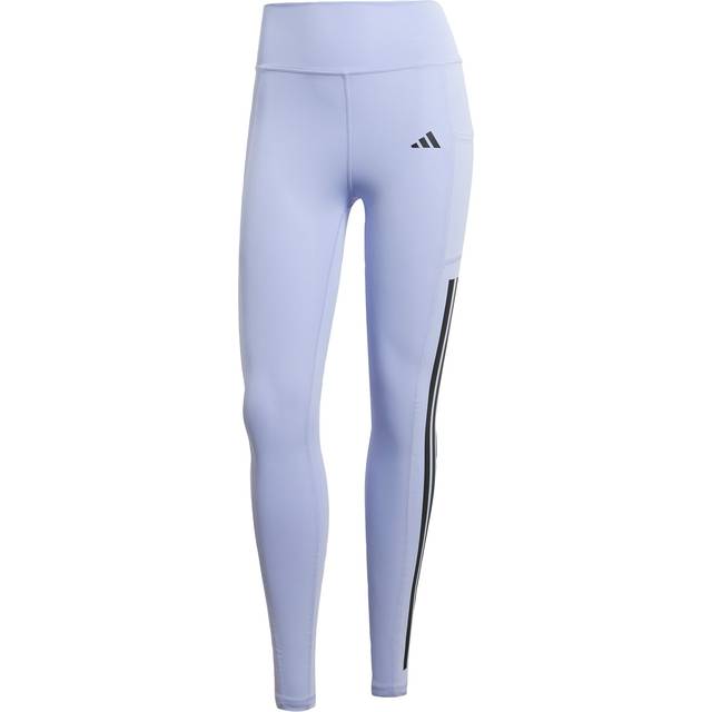 Optime 3-Stripes Full-Length Leggings - Violet Tone - XS