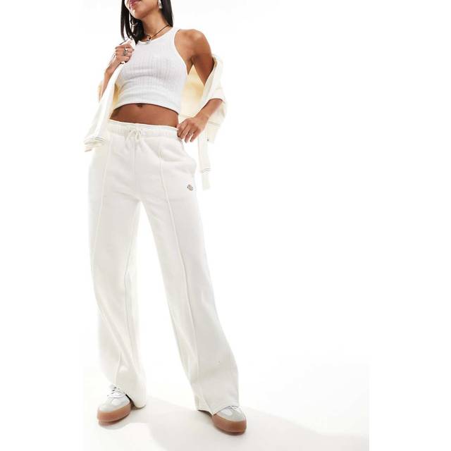 Dickies – Mapleton – Gräddvita sweatpants med raka ben-Vit/a