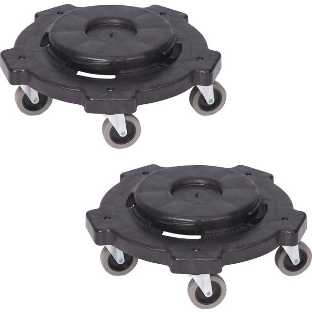 Amazon Basics  Dolly To Fit 32  44  55 Gallon Round Containers  Twist OnOff  2Pack  1825  Black Previously AmazonCommerc