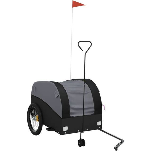 vidaXL Bike Trailer Black 45 kg Iron
