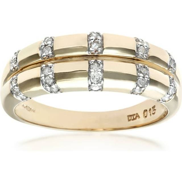 (O) Jewelco London 9ct Yellow Gold Diamond Wedding Ring - PR0AXL4667Y