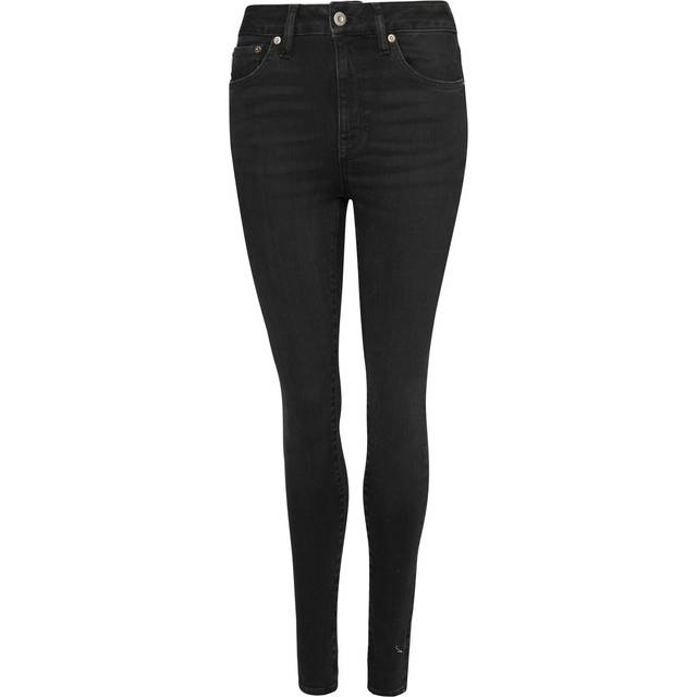 Superdry for woman. W7010796A High-waisted skinny jeans in organic cotton black (26/32), Casual, Denim, Polyester, Sustainable