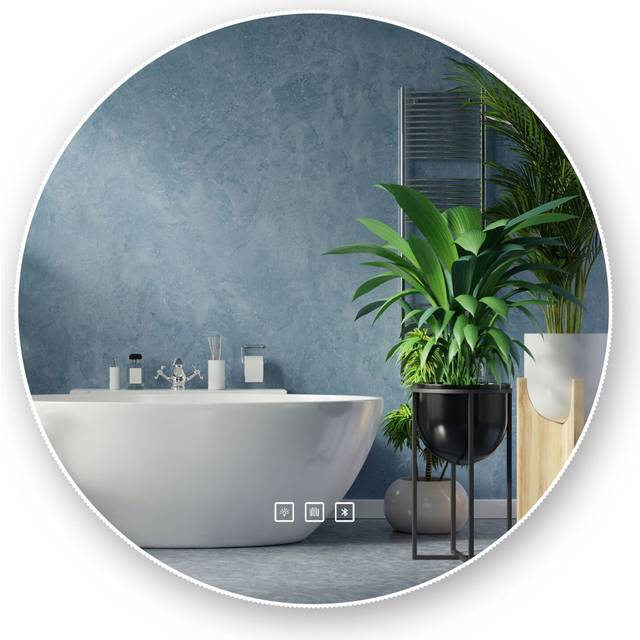 Mirror led 60cm round bluetooth