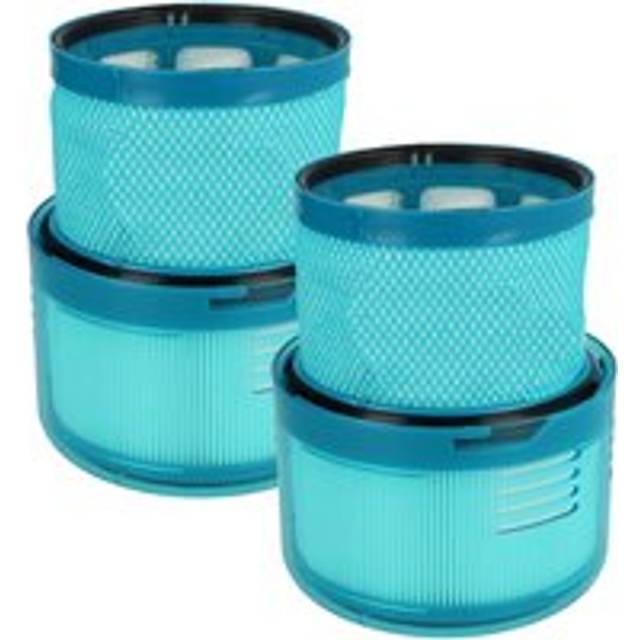Vhbw - 2x Replacement Filter compatible with Dyson Gen5 Detect Absolute, Detect Vacuum Cleaner - Exhaust Filter White, Turquoise