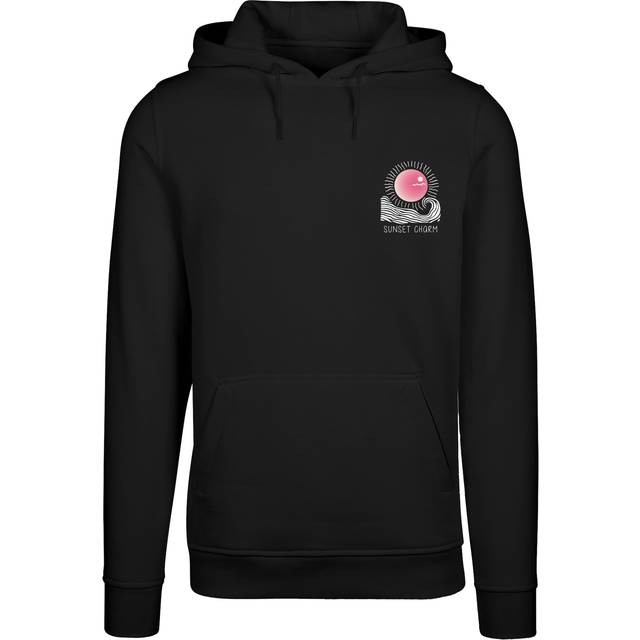 Women's oversized hoodie Merchcode Sunset Charm - Noir