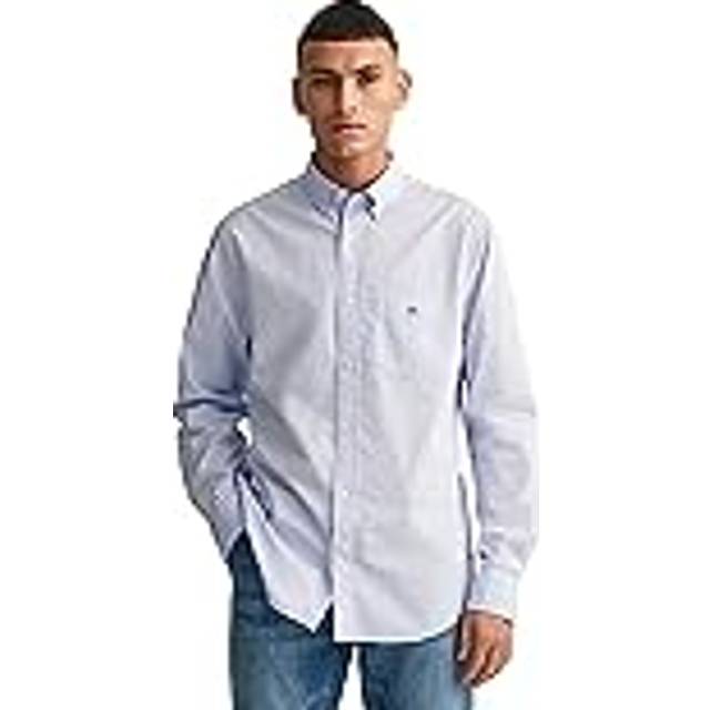 GANT Herr Regular fit klassisk kortärmad poplinskjorta (XXXL)