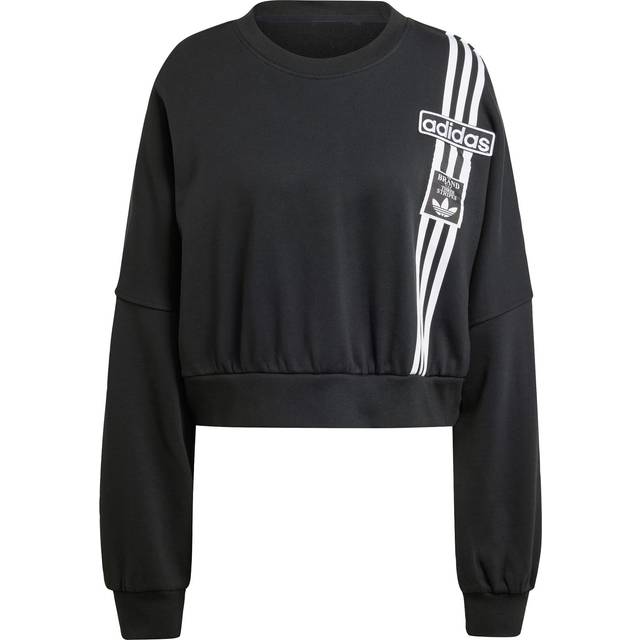 adidas Originals Women's Adibreak Cropped Sweatshirt - Black, Black, Size Xl, Women - XL