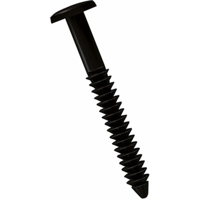 Ekena Millwork LVSL0001BL 3 Lifetime Vinyl ShutterLoks  Black