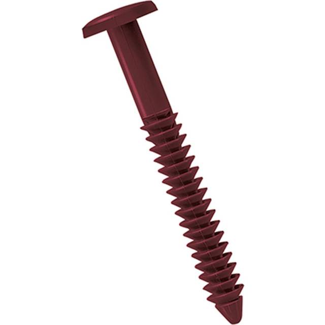 "Ekena Millwork LVSL0006WN 3"" Lifetime Vinyl Shutter-Lok's, Wineberry (6/Bag), 6 Count"