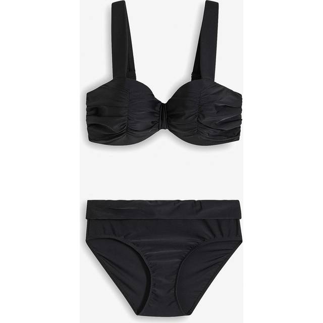 bonprix Underwired Bikini Set with Padded Straps - Black