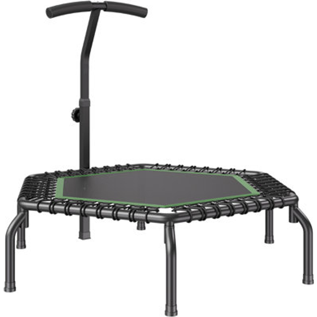 VEVOR Mini-Fitness-Trampolin Erwachsene Indoor-Trainings-Rebounder Griff 1384mm