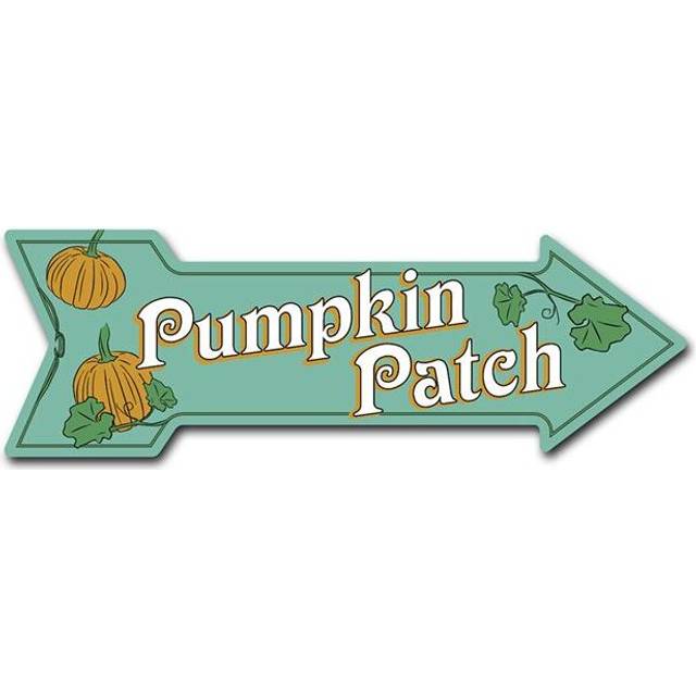 SignMission D-A-10-999658 10 x 30 in. Indoor & Outdoor Decor Direction Sticker Vinyl Wall Decals - Pumpkin Patch - 24 in.