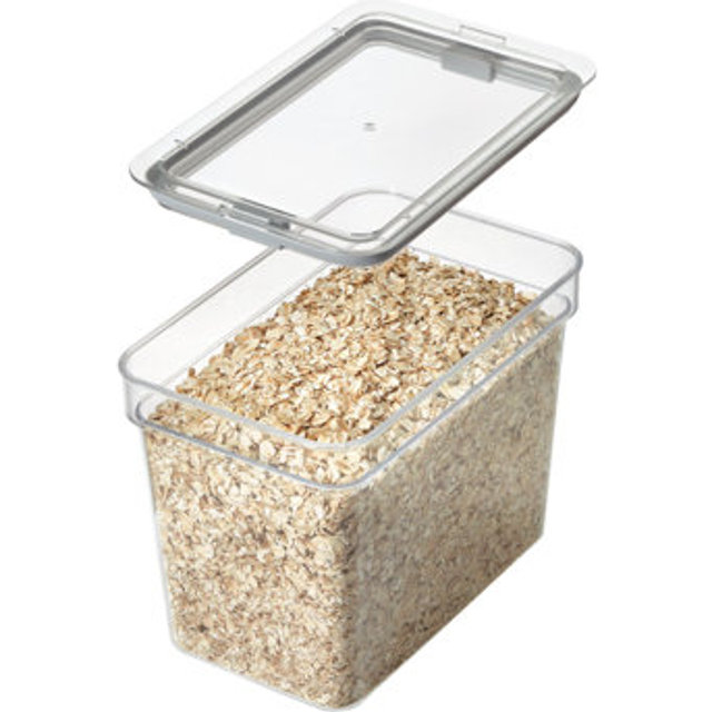 IDESIGN Medium Tall Dry Goods Storage Bin  The Fresh Collection  5    L x 81    W x 6    H  Clear Bin