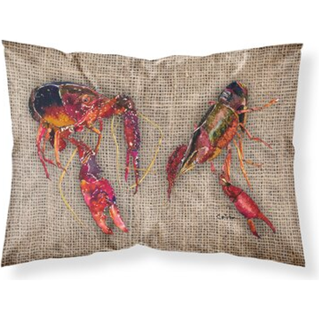 """""Caroline's Treasures 8739PILLOWCASE Crawfish Moisture Wicking Fabric Standard Pillowcase  Large  Multicolor"""""